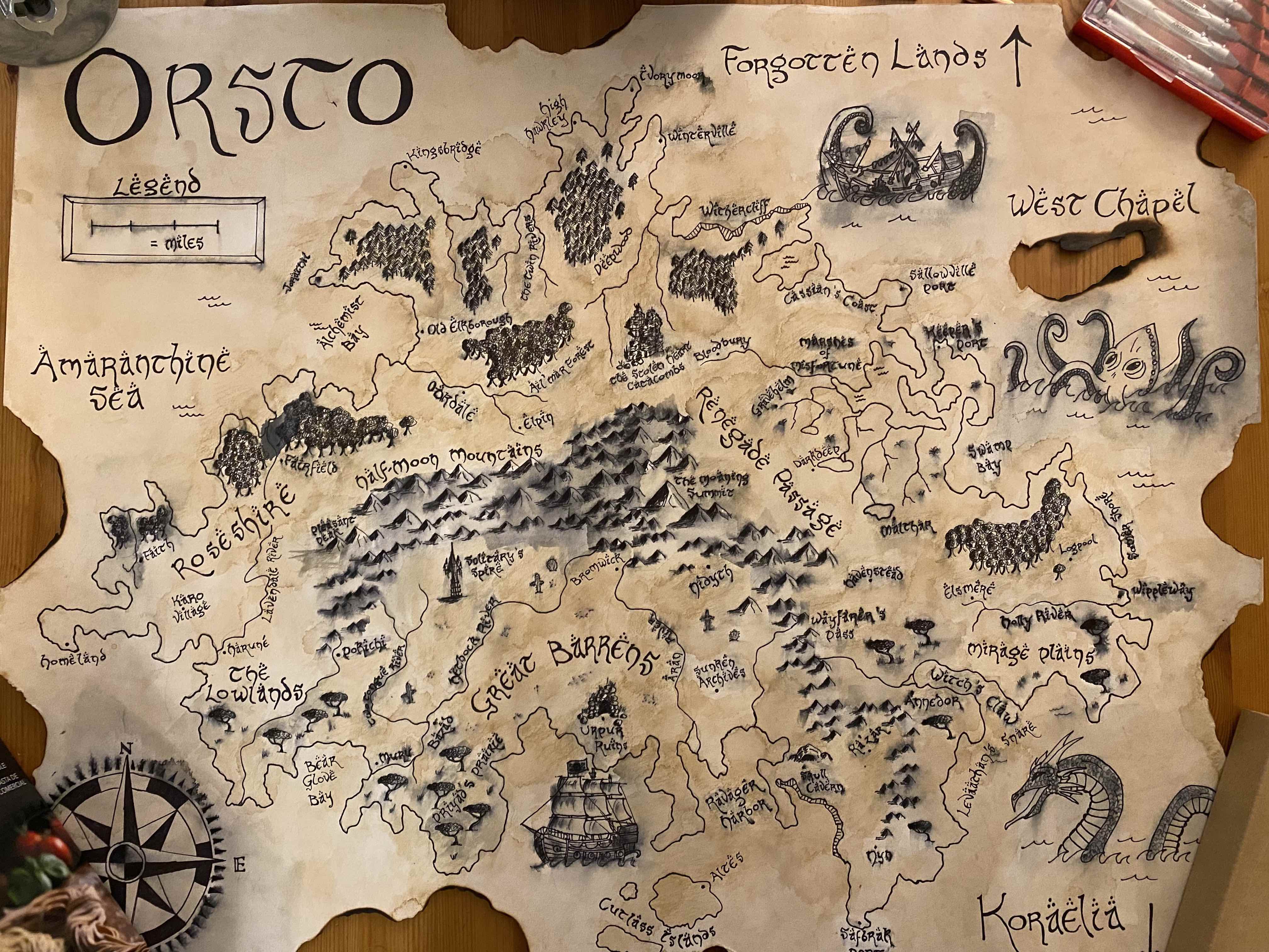 Click to view map Map of the island Orsto
